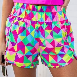 Multicolor Athletic Shorts